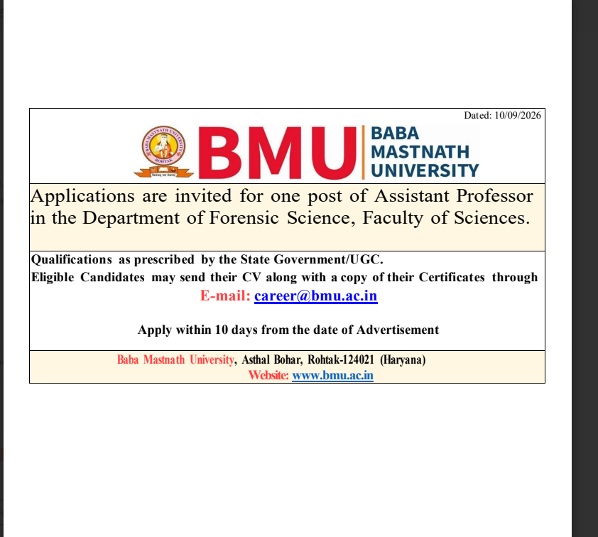 CSE Faculty Advertisement